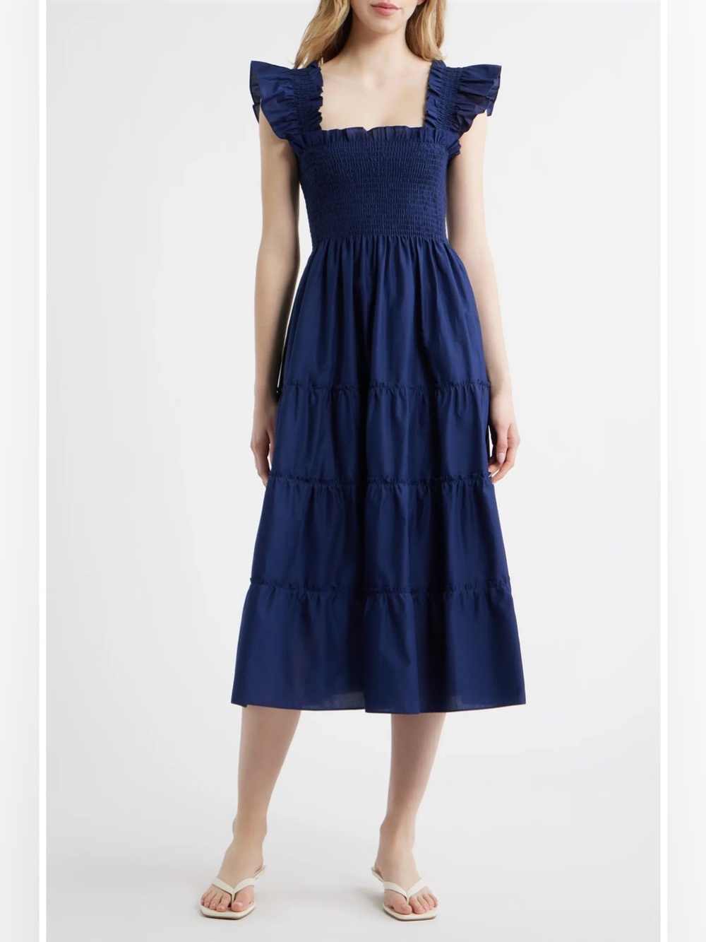 Hill House The Ellie Nap Midi Dress in Navy Size S